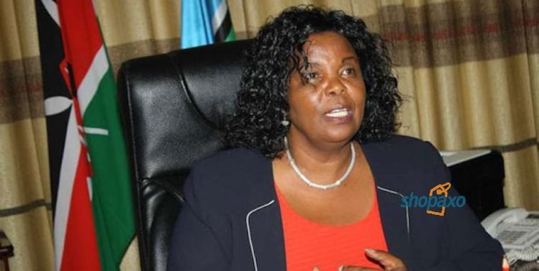 Olive Mugenda the Chair of JSC Sitting allowance