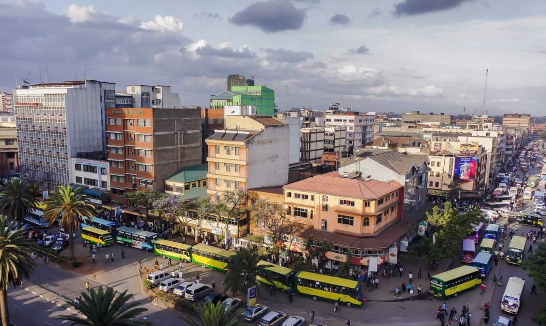 Buses near post office in Nairobi